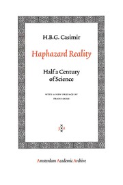 Front cover of Haphazard reality by H. B. G. Casimir