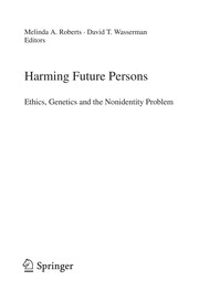 Cover of Harming Future Persons by Melinda A. Roberts