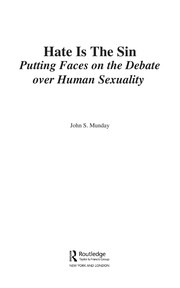 Cover of Hate is the sin by John S. Munday