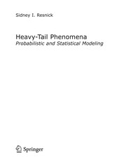 Cover of Heavy-tail phenomena by Sidney I Resnick