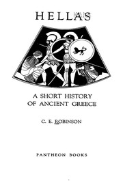 Cover of Hellas by Cyril Edward Robinson