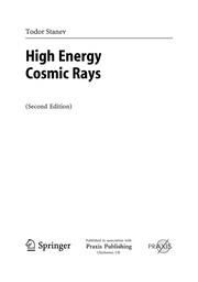 Cover of High energy cosmic rays by Todor Stanev