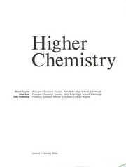 Cover of Higher chemistry by Dennis Garvie