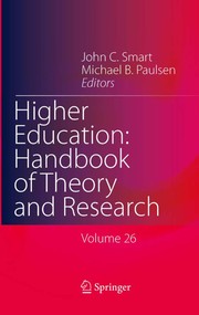 Front cover of Higher Education: Handbook of Theory and Research by John C. Smart