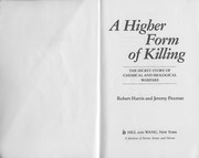 Front cover of A higher form of killing by Harris, Robert