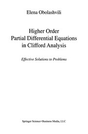 Front cover of Higher Order Partial Differential Equations in Clifford Analysis by Elena Obolashvili