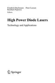 Front cover of High power diode lasers by Reinhart Poprawe