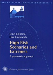 Front cover of High risk scenarios and extremes by A. A. Balkema