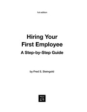 Cover of Hiring your first employee by Fred Steingold