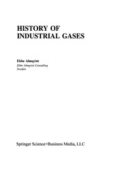 Front cover of History of Industrial Gases by Ebbe Almqvist
