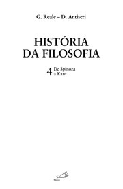 Front cover of Historia da filosofia by Giovanni Reale