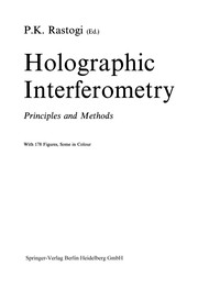 Cover of Holographic Interferometry by Pramod K. Rastogi