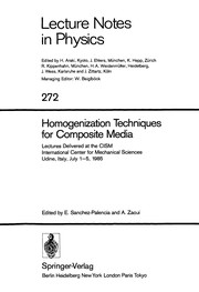 Cover of Homogenization techniques for composite media by Enrique Sanchez-Palencia