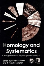 Front cover of Homology and systematics by Robert W. Scotland
