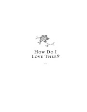 Front cover of How do I love thee? by Valerie Parv