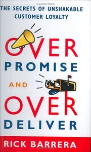 Cover of Overpromise and overdeliver by Rick Barrera
