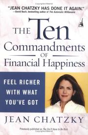 Front cover of The Ten Commandments of Financial Happiness by Jean Chatzky