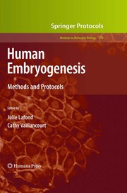 Cover of Human embryogenesis by Julie Lafond