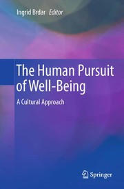Front cover of The Human Pursuit of Well-Being by Ingrid Brdar