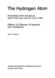 Front cover of The Hydrogen Atom by G. Franco Bassani
