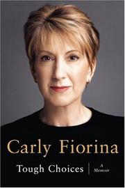 Front cover of Tough choices by Carly Fiorina