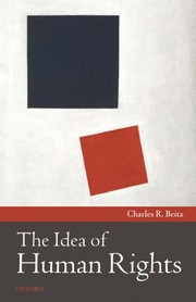 Front cover of The idea of human rights by Charles R. Beitz
