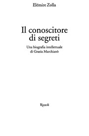 Front cover of Il conoscitore di segreti by Elémire Zolla