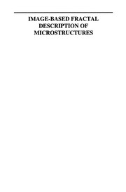 Cover of Image-Based Fractal Description of Microstructures by J. M. Li