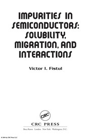 Front cover of Impurities in semiconductors by V. I. Fistulʹ