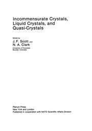Cover of Incommensurate Crystals, Liquid Crystals, and Quasi-Crystals by J. F. Scott