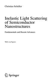 Front cover of Inelastic light scattering of semiconductor nanostructures by Schüller, Christian Prof. Dr.