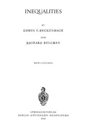 Cover of Inequalities by Edwin F. Beckenbach