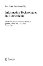 Front cover of Information Technologies in Biomedicine by Ewa Piętka