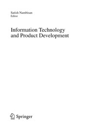 Cover of Information technology and product development by Satish Nambisan