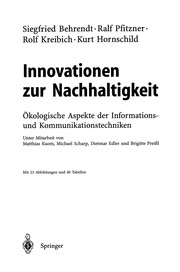Front cover of Innovationen zur Nachhaltigkeit by Deutschland. Enquête-Kommission Schutz des Menschen und der Umwelt - Ziele und Rahmenbedingungen einer Nachhaltig Zukunftsverträglichen Entwicklung