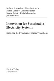 Front cover of Innovation for Sustainable Electricity Systems by Barbara Praetorius