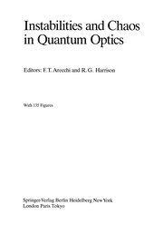 Front cover of Instabilities and Chaos in Quantum Optics by F. Tito Arecchi