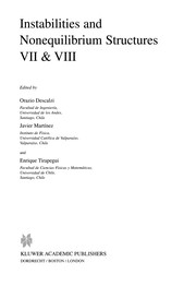 Cover of Instabilities and Nonequilibrium Structures VII & VIII by Orazio Descalzi