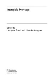 Cover of Intangible heritage by Laurajane Smith