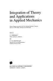Front cover of Integration of Theory and Applications in Applied Mechanics by J. F. Dijksman