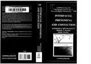 Front cover of Interfacial phenomena and convection by A. A. Nepomni︠a︡shchiĭ