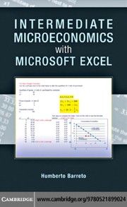 Cover of Intermediate microeconomics with Microsoft Excel by Humberto Barreto
