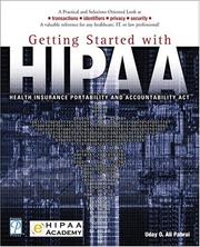 Cover of Getting Started with HIPAA by Uday O. Ali Pabrai
