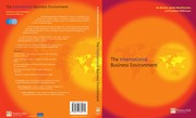 Front cover of The international business environment by Ian Brooks