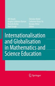Front cover of Internationalisation and globalisation in mathematics and science education by Bill Atweh