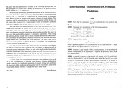 Front cover of International Mathematical Olympiad, 1959-1999 by István Reiman