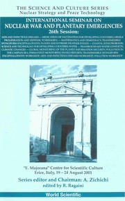 Front cover of International Seminar on Nuclear War and Planetary Emergencies, 26th session by International Seminar on Nuclear War and Planetary Emergencies (26th 2001 Erice, Italy)