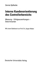Front cover of Interne Kundenorientierung des Controllerbereichs by Dennis Spillecke