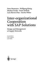 Cover of Inter-organizational Cooperation with SAP Solutions by Peter Buxmann