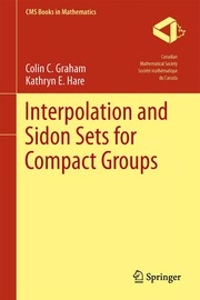 Cover of Interpolation and Sidon Sets for Compact Groups by Colin C. Graham